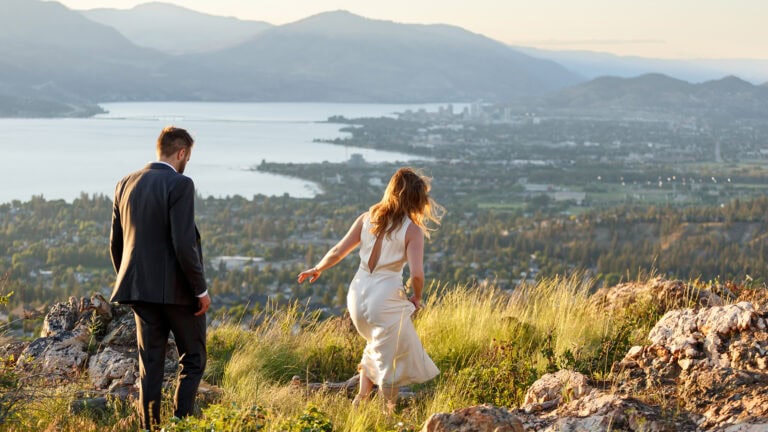 Kelowna Mountaintop Elopement